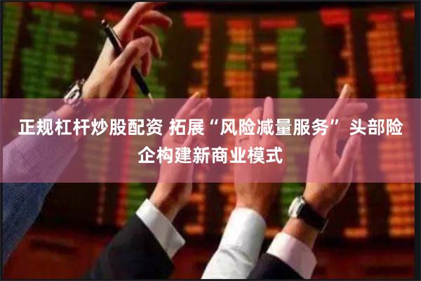 正规杠杆炒股配资 拓展“风险减量服务” 头部险企构建新商业模式